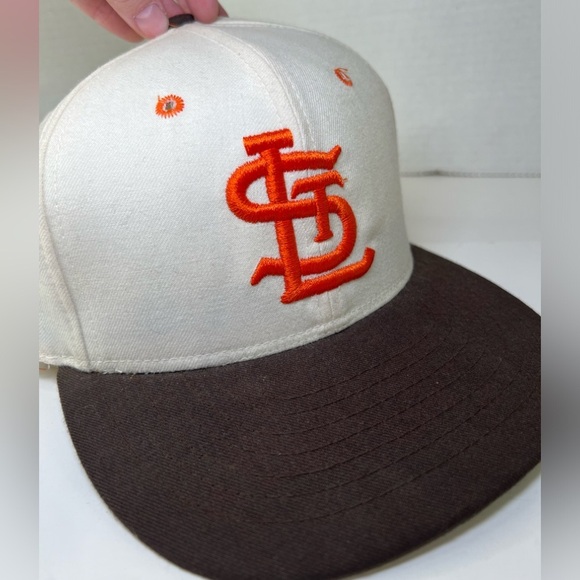 Vintage St Louis Browns Roman Fitted 7 1/4 Hat MLB Cooperstown Collection 90s - Picture 4 of 7